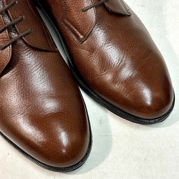 EXCELLENT Bally Romeo Derby Scotch Grain Brown Made in Italy 10 EEE main image 6